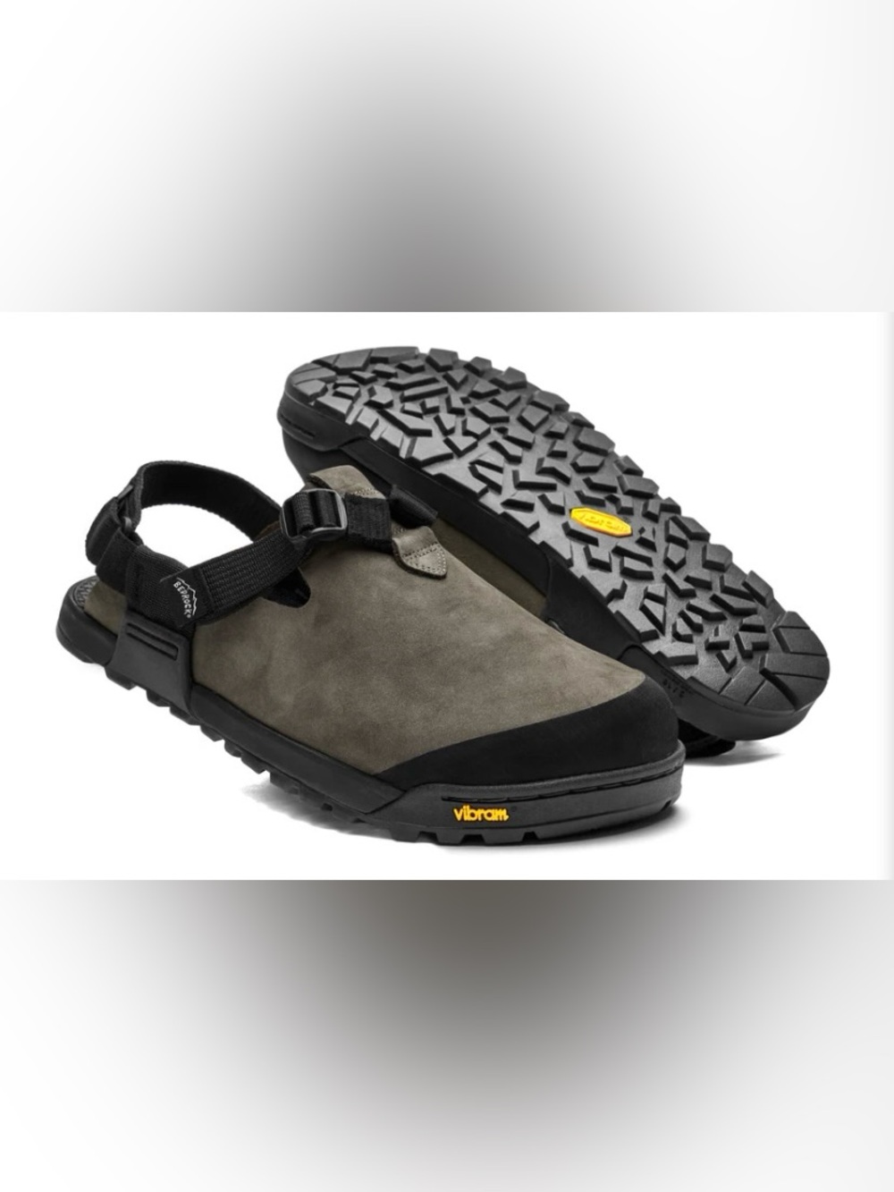 Mountain Clog -  Leather Suede  (driftwood) M7, W8 - Picture 4 of 7